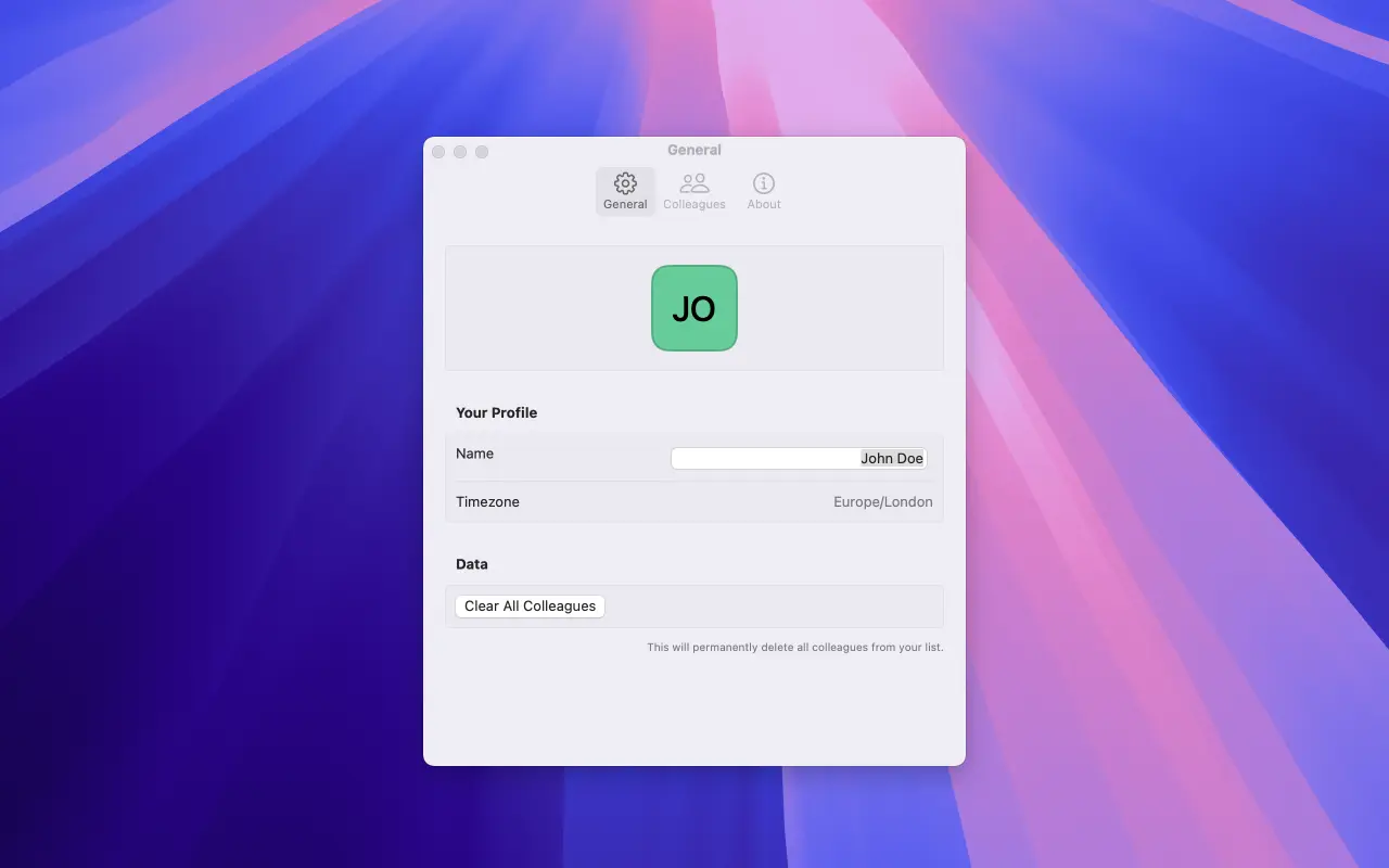 Offset App's settings in light mode