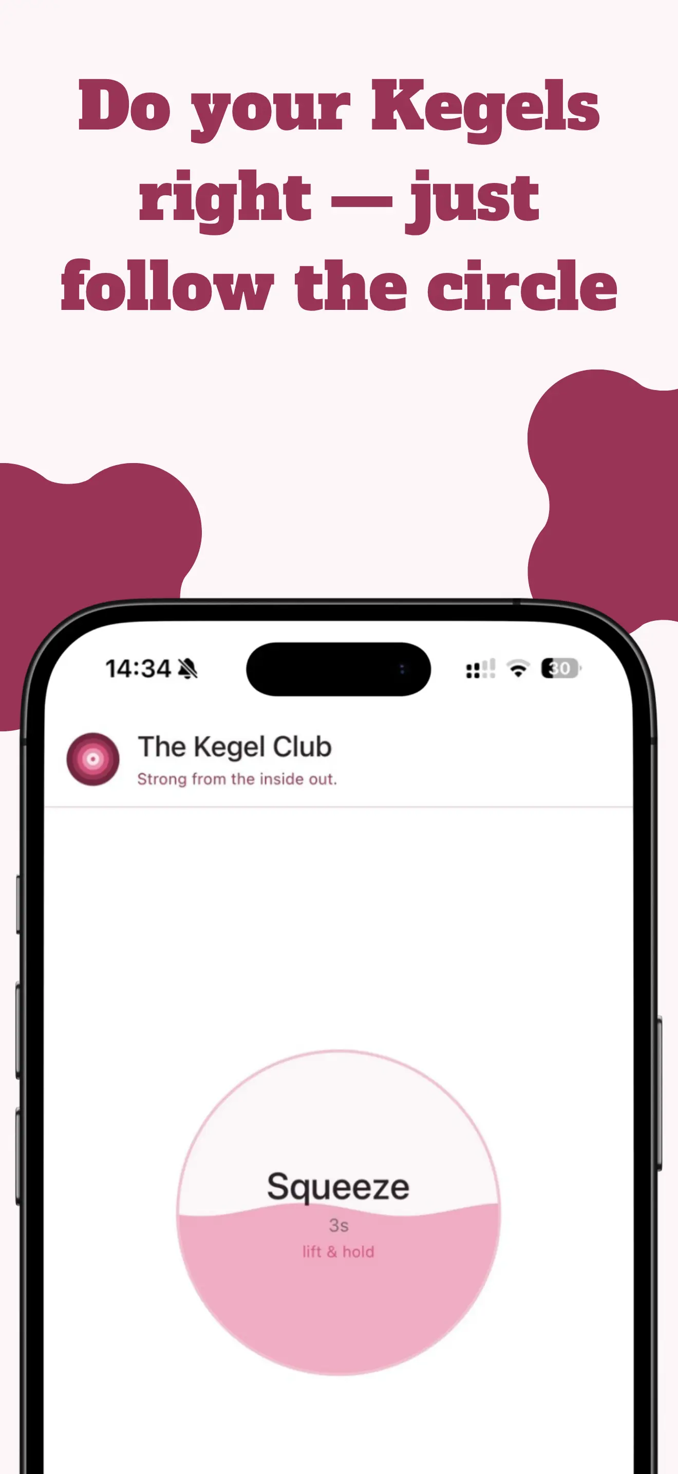 The Kegel Club - Guided squeeze exercise